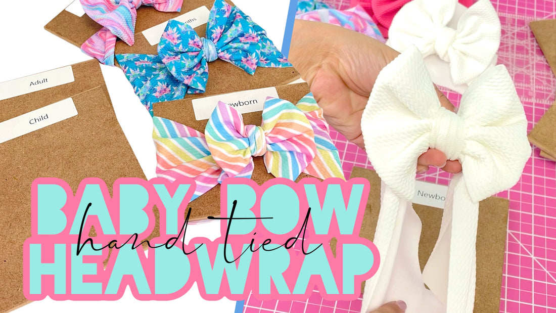 Hand Tied Baby Headwrap | DIY Bow and Headwrap