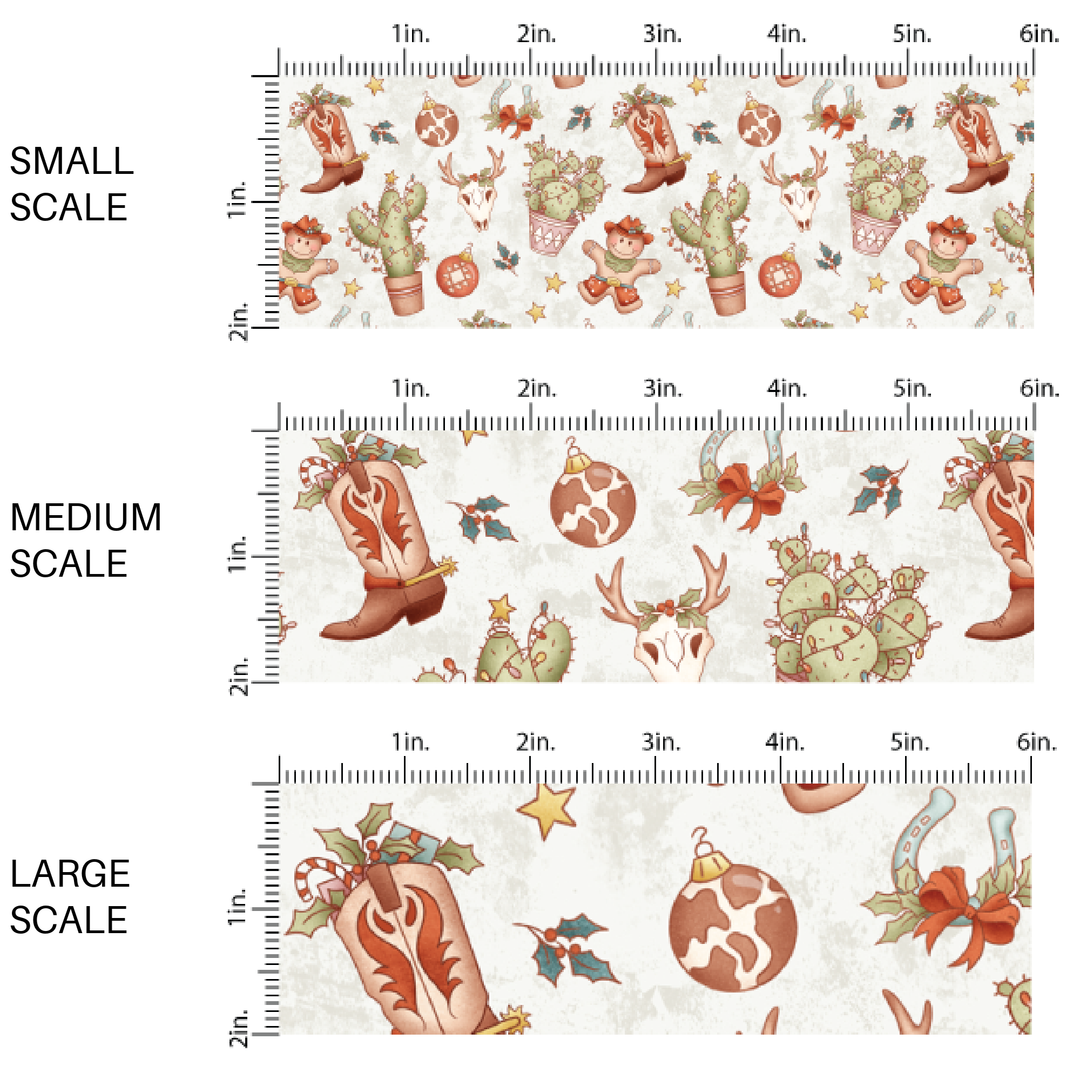 Cowboy Christmas Fabric By The Yard