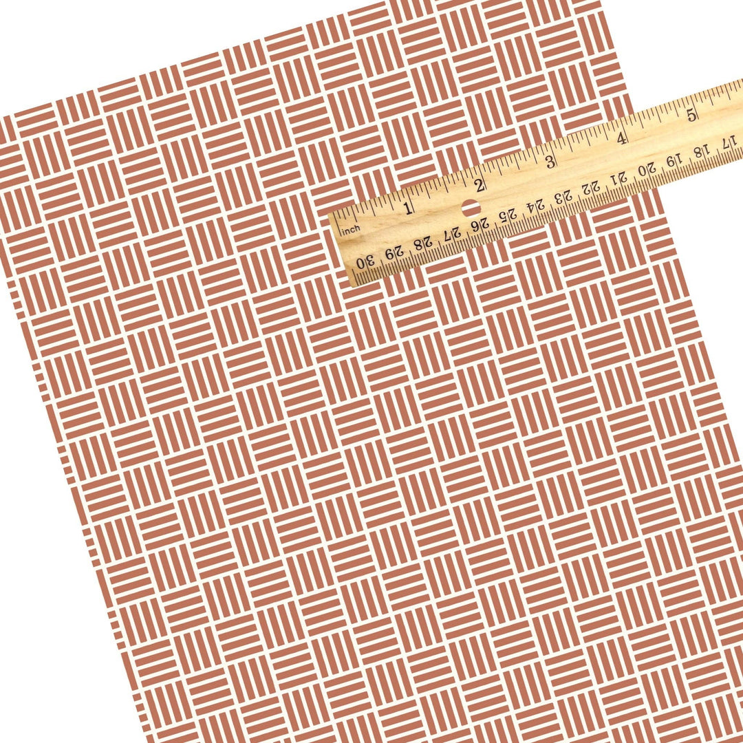 Sandy Grooves Brown Faux Leather Sheets