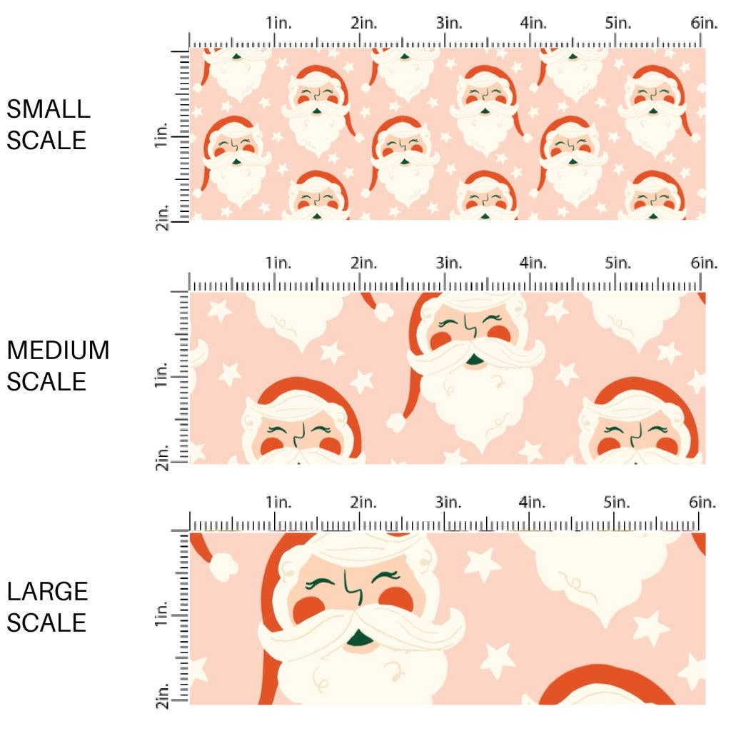 Festive Santa Fabric By The Yard