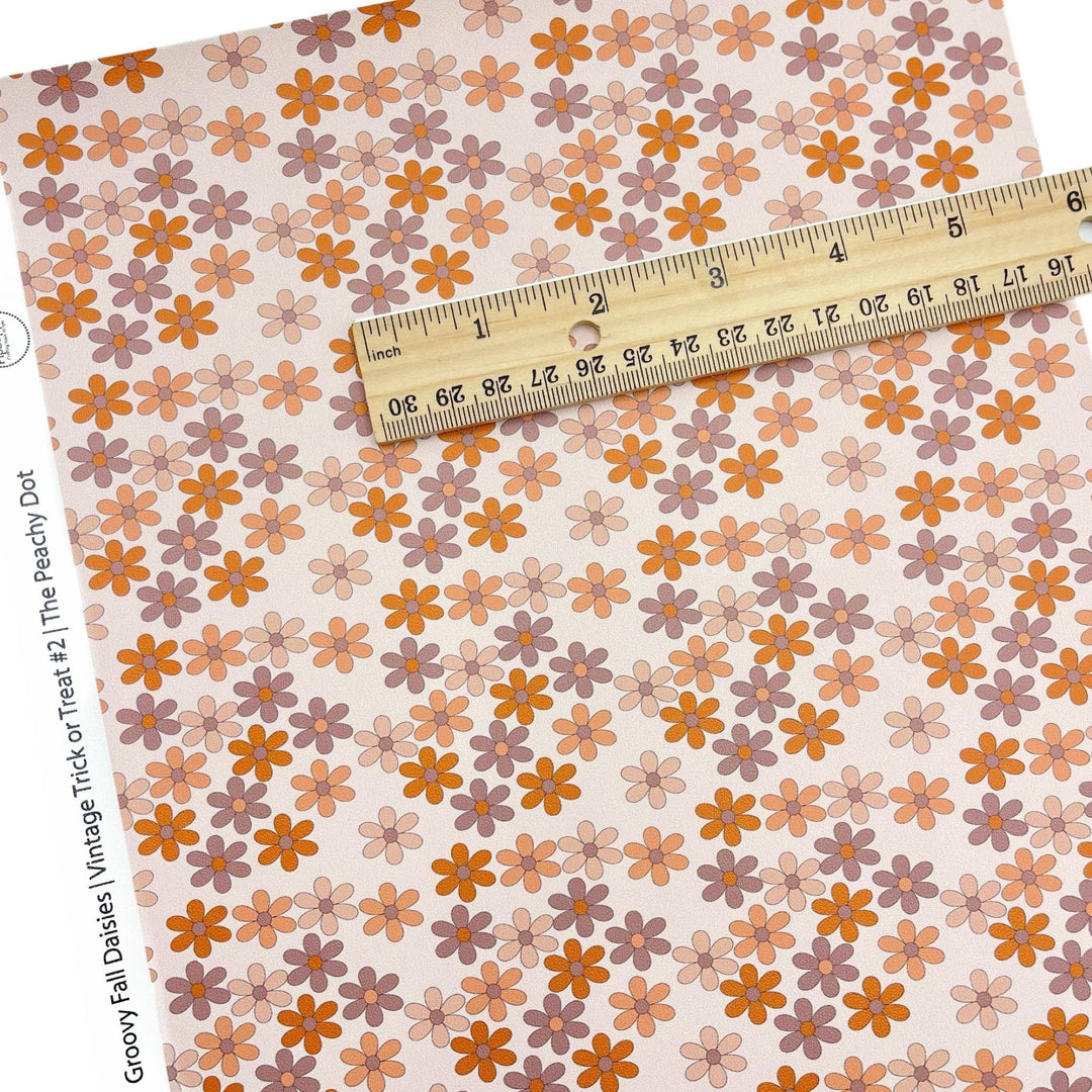 Vintage Trick Or Treat #2 | The Peachy Dot | Faux Leather Sheets