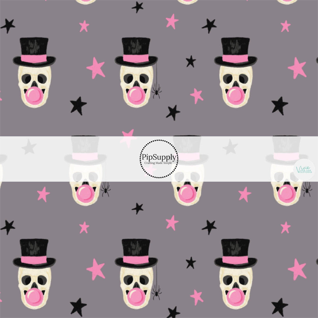Spooky Bubbles Stone Hair Bow Strips