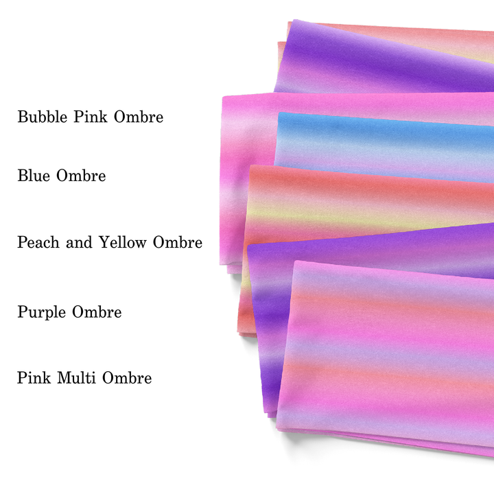 Bright Pink and Light Pink Ombre Fabric By The Yard