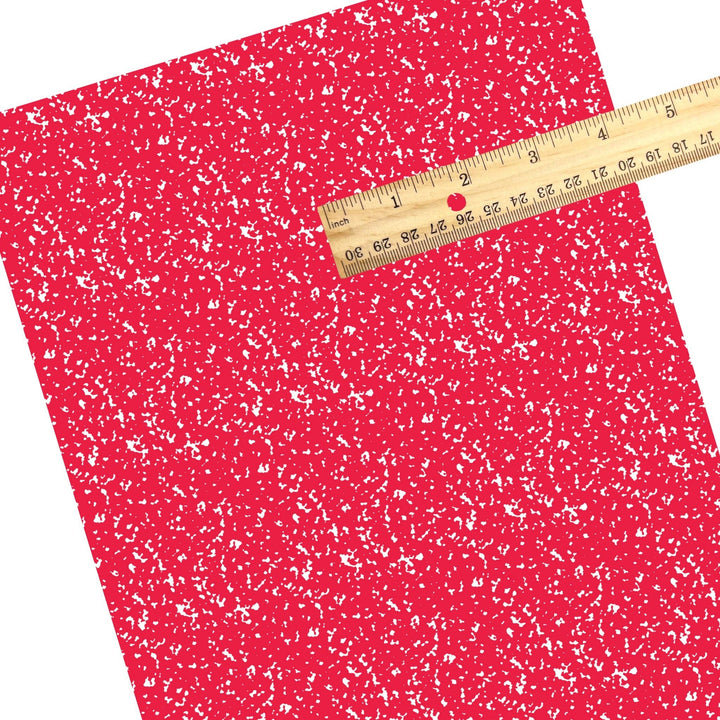Bright Red Composition Faux Leather Sheets