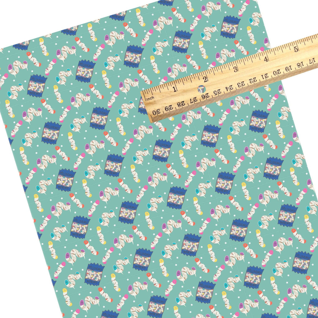Mummy Worms Faux Leather Sheets