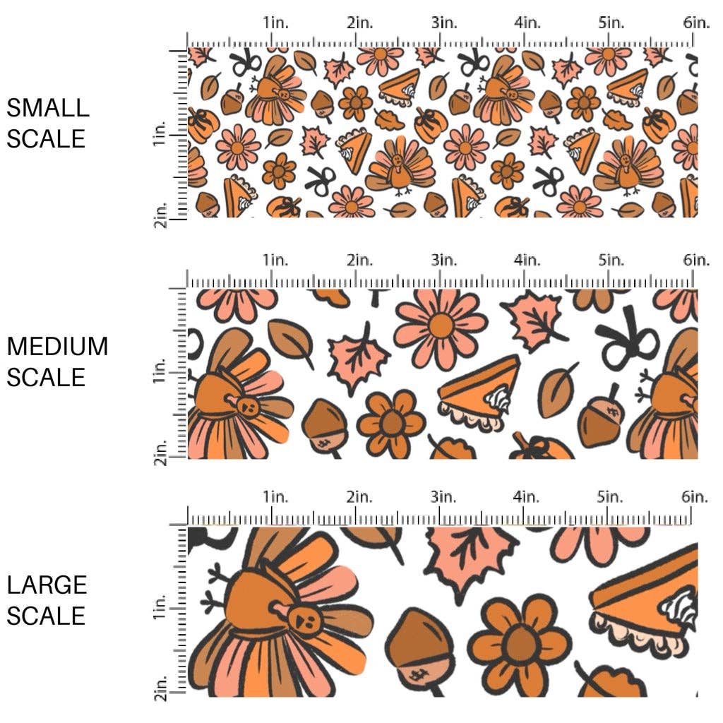 Thankful on Marshmallow Fabric By The Yard