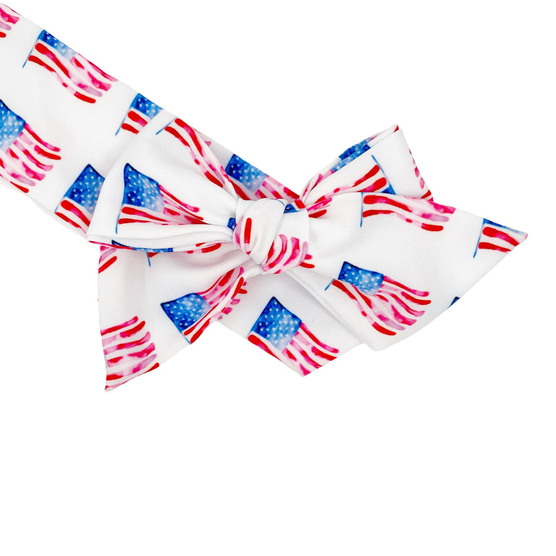 These patriotic closed edge fabric bow strips are made from a woven polyester with a cotton-like resemblance. Perfect for this summer and Independence Day! These hair no sew bow strips can be easily tied and attached to a clip for a finished hair bow. Hand wash in cold water air dry.