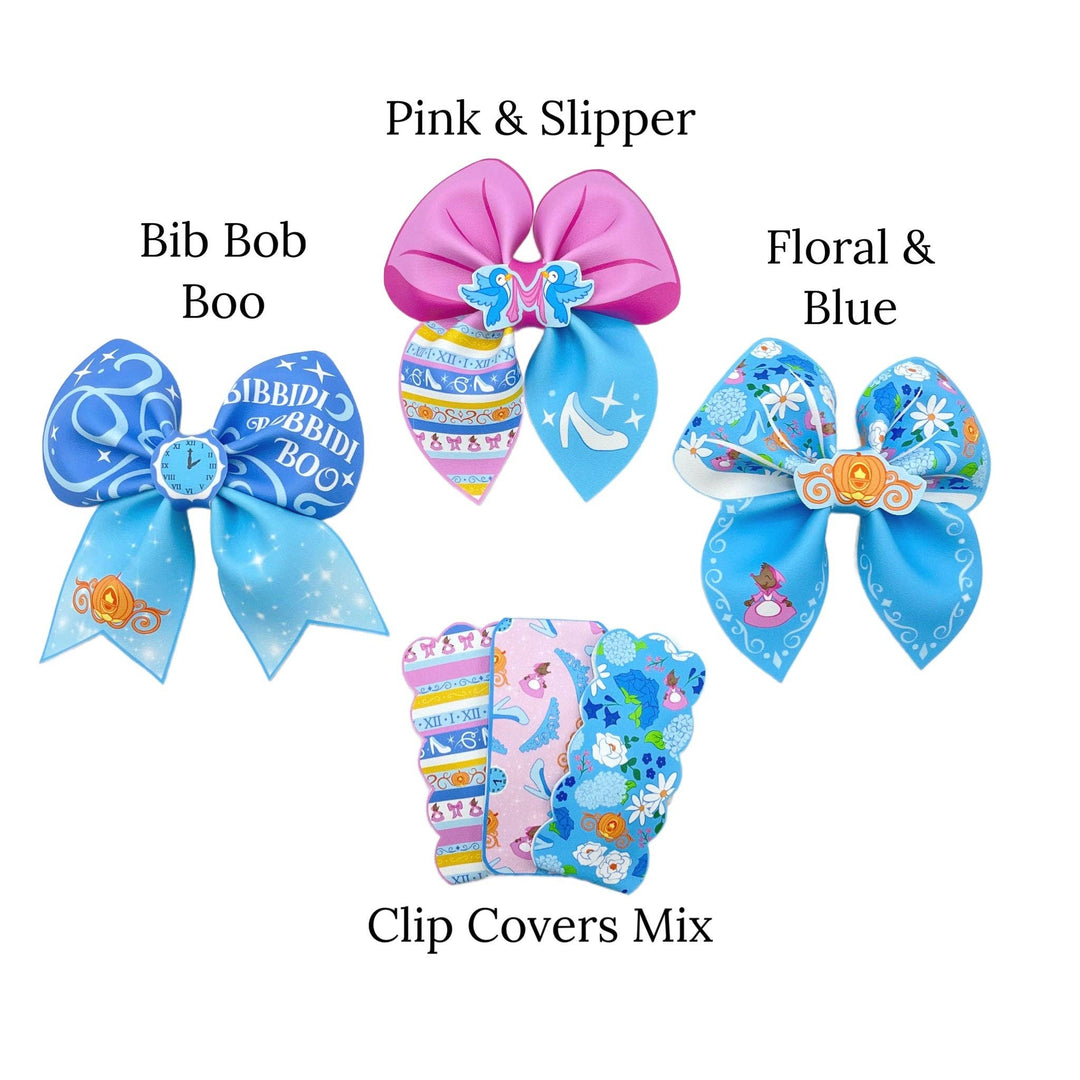 Glass Slipper Princess Faux Leather DIY Hair Bows & Craft Cutouts