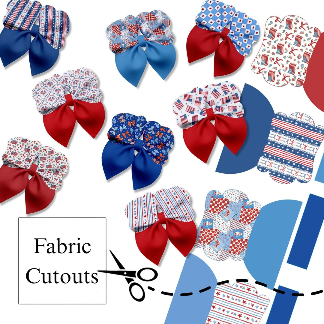 Yankee Doodle Darling REGULAR Bubble Neoprene DIY Hair Bows