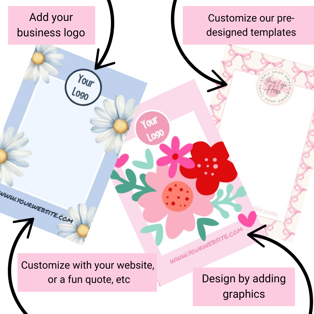 Design Your Bow Card Printable Digital File