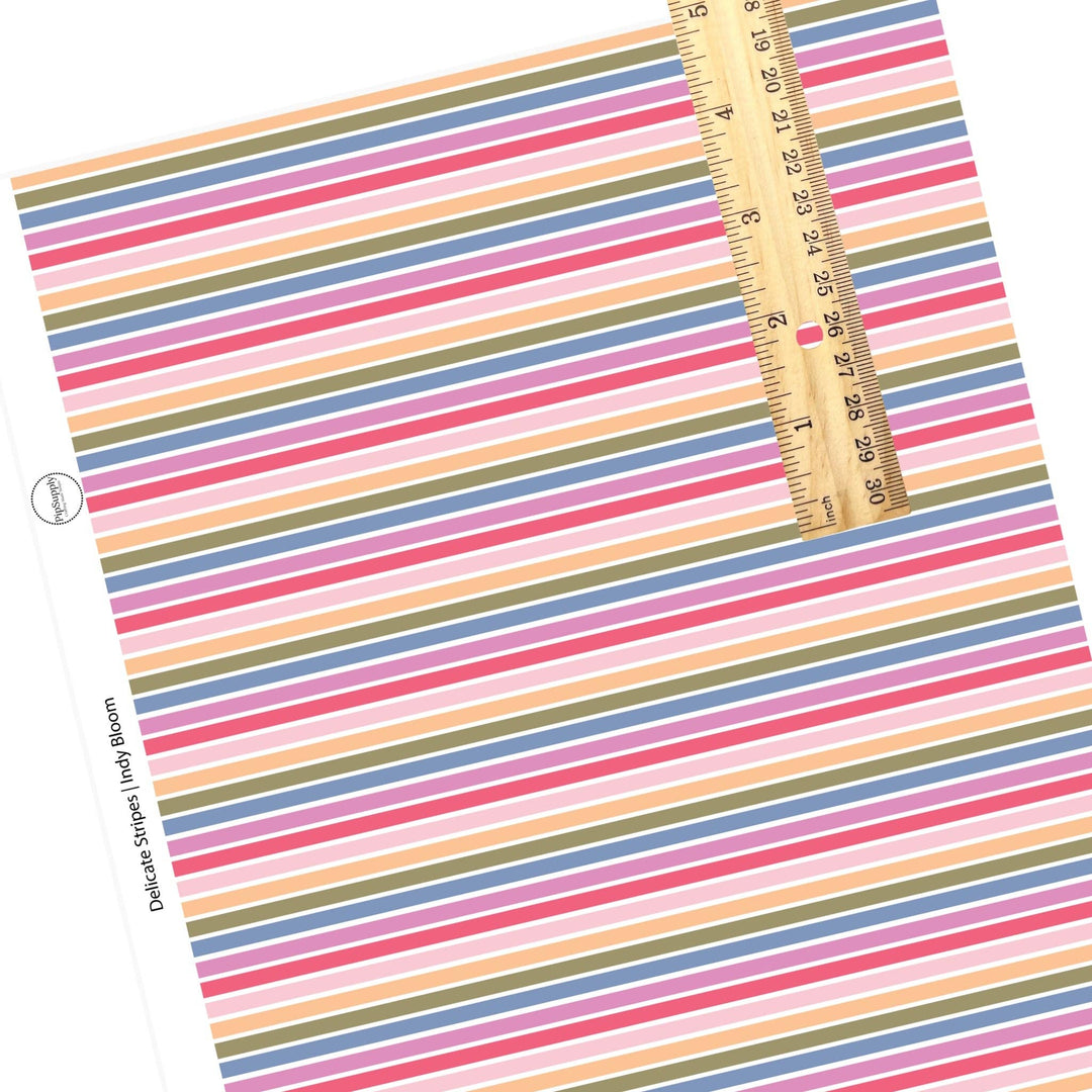 Delicate Stripes Faux Leather Sheets