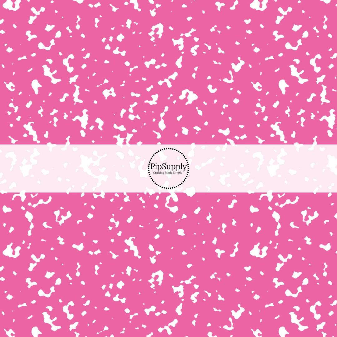 Bright Pink Composition Fabric By The Yard
