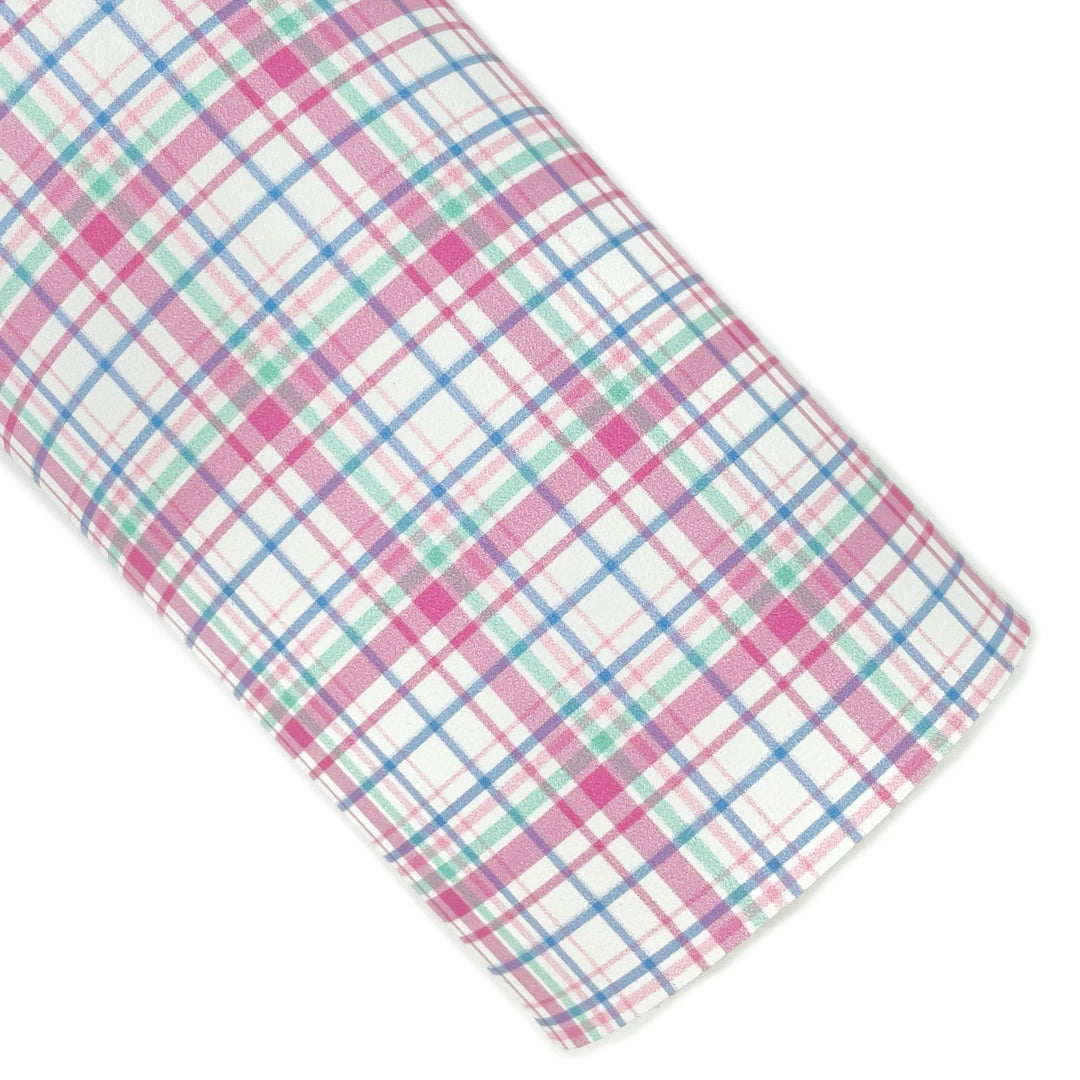 Easter Plaid Vegan Leather