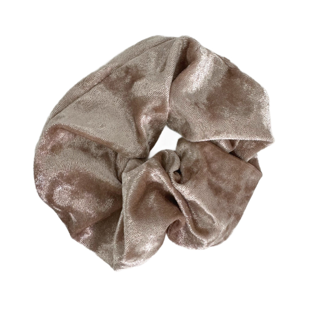 Crushed Velvet Holiday Dreams Bow Scrunchie