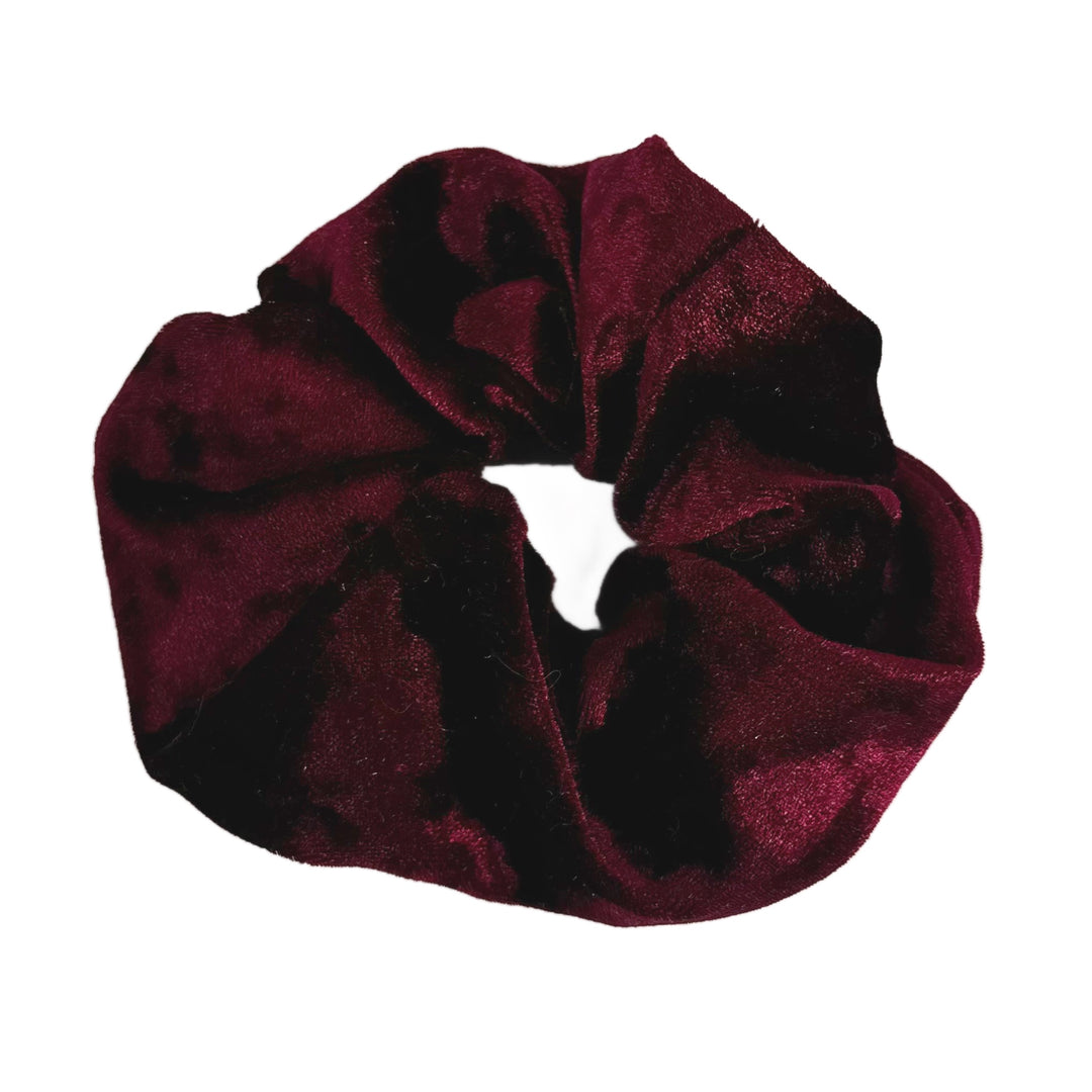 Crushed Velvet Holiday Dreams Bow Scrunchie