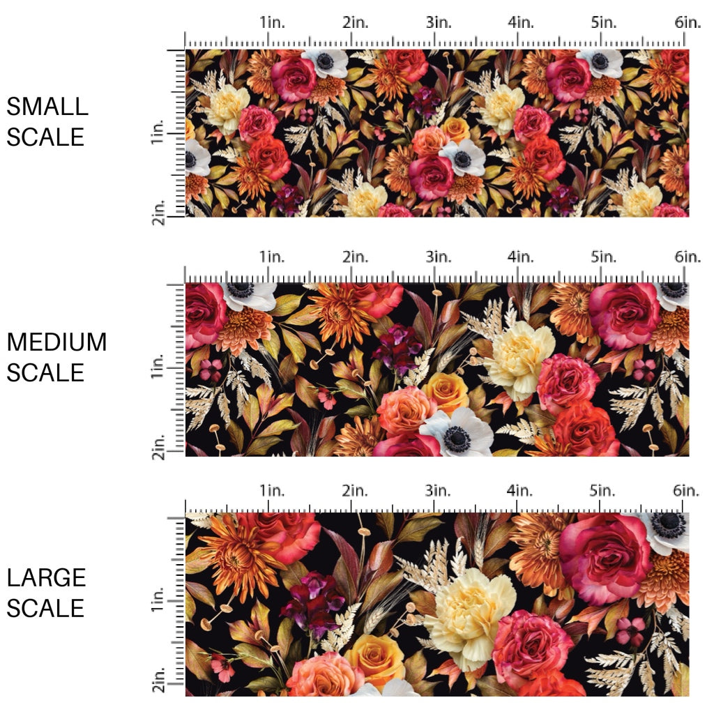 Autumn Cider Floral Fabric By The Yard