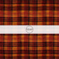 multi dark orange flannel gingham