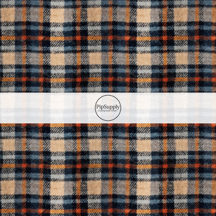 fall toned plaid flannel