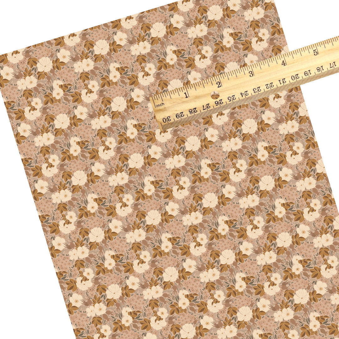 Woodsy Floral Faux Leather Sheets