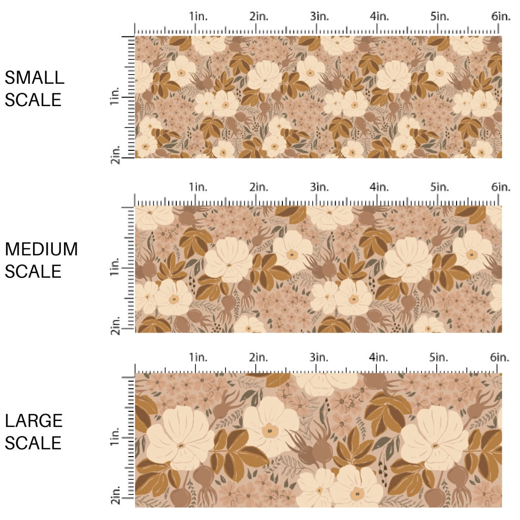 Woodsy Floral Fabric By The Yard