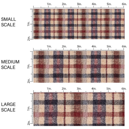 Berry Cozy Plaid Fabric By The Yard