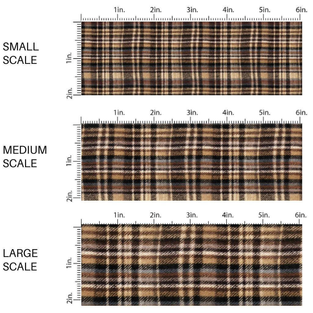 Autumn Wood Cozy Plaid Fabric By The Yard