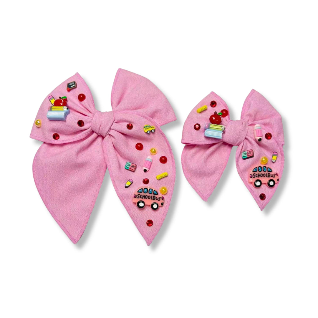 School Days Charm Bow w/ Clip