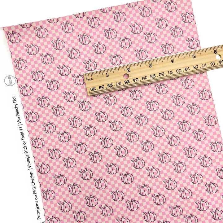 Vintage Trick Or Treat #1 | The Peachy Dot | Faux Leather Sheets