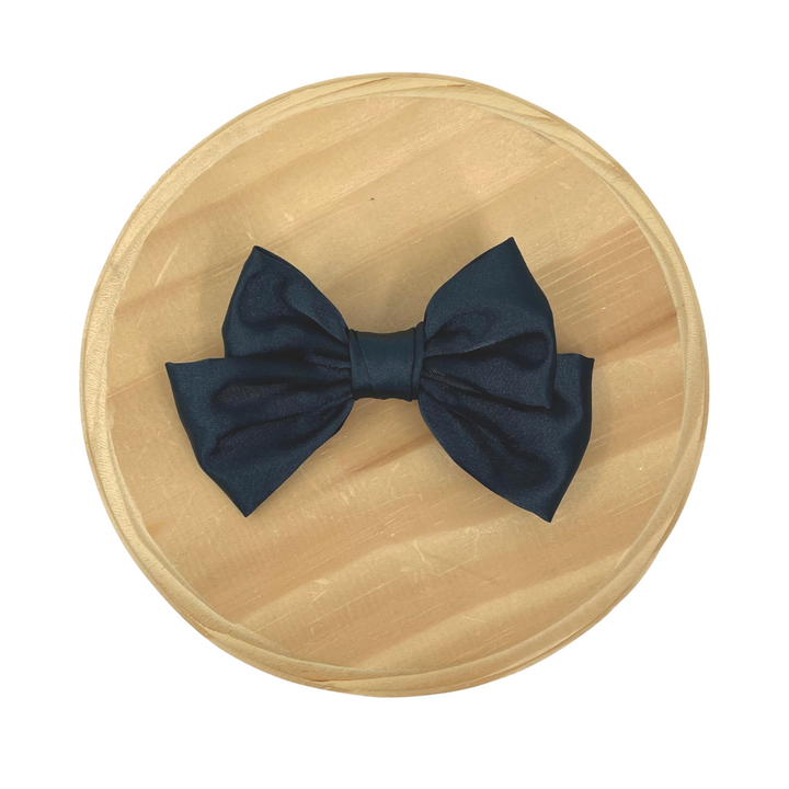 Small Satin Bow Hair Barrettes