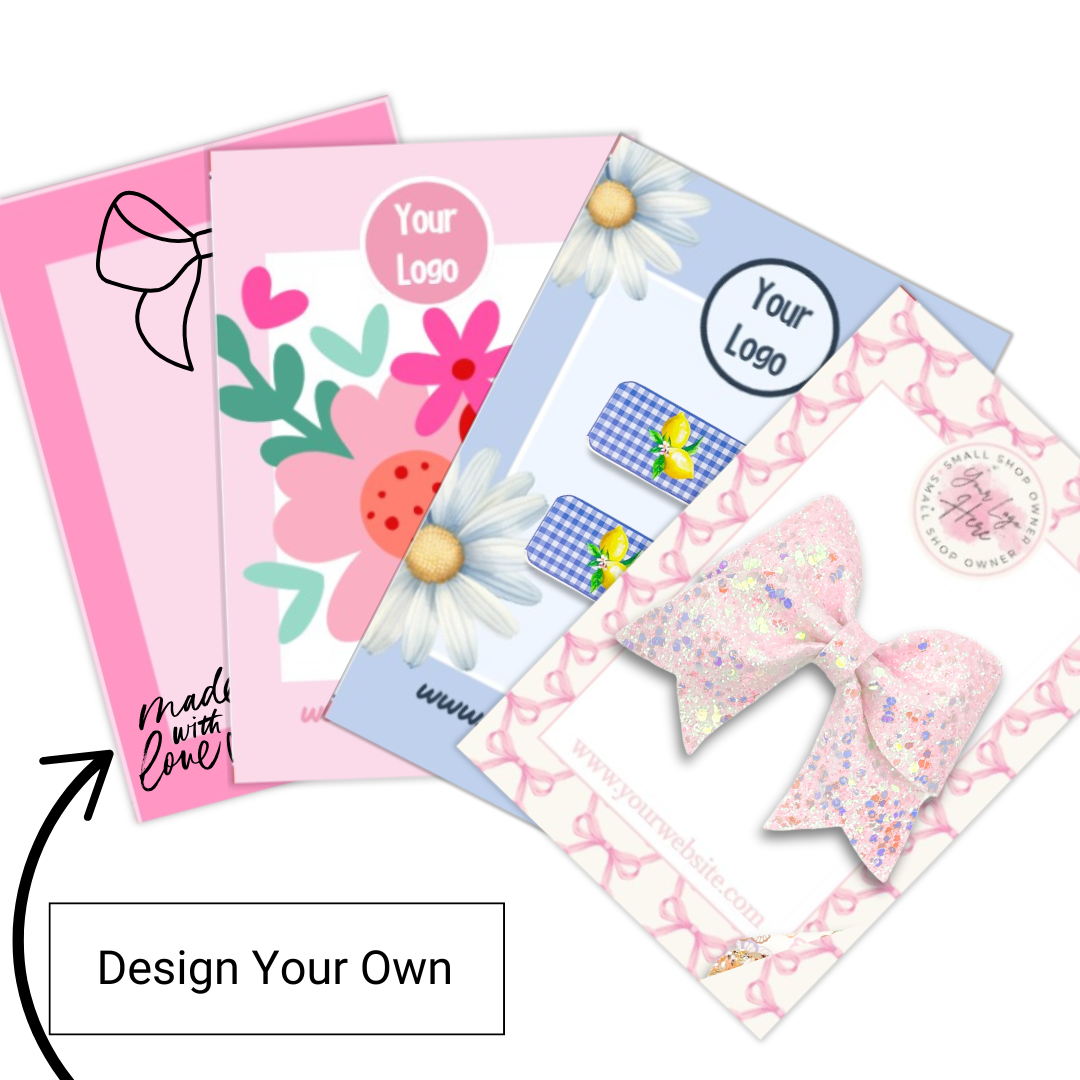 Design Your Bow Card Printable Digital File