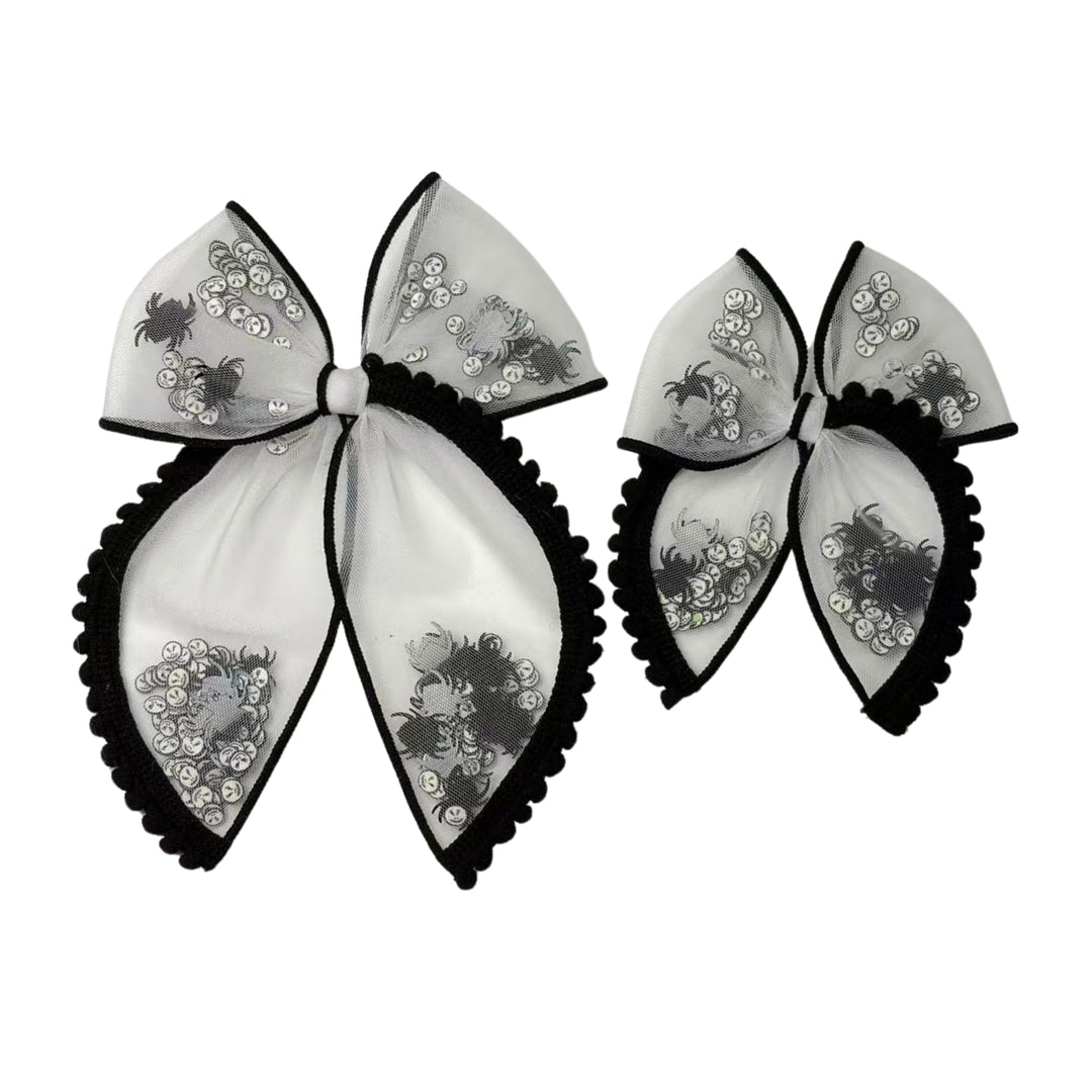 Spooky Sprinkles Shaker Hair Tied Bow w/ Clip