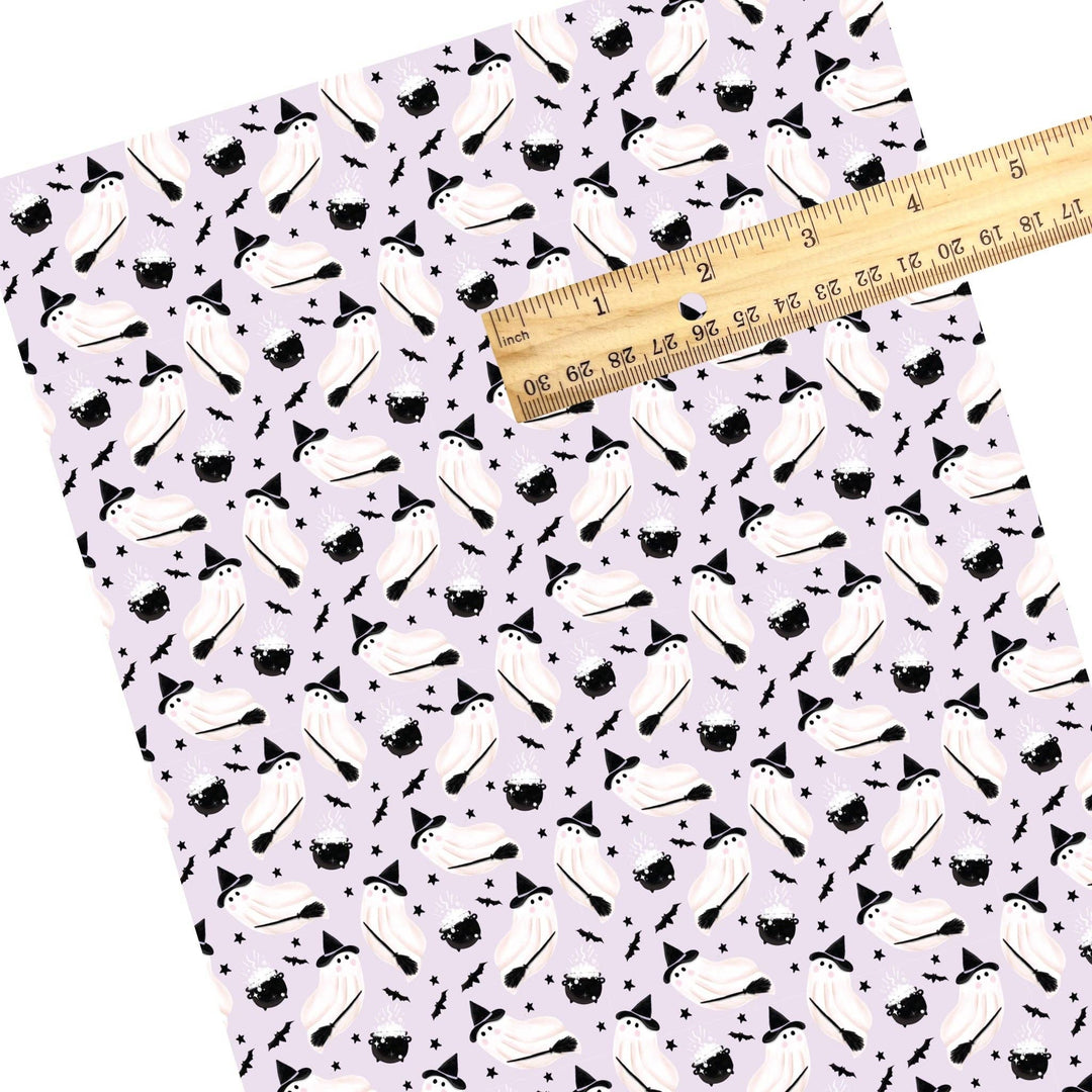 Spooky Ghosts Faux Leather Sheets