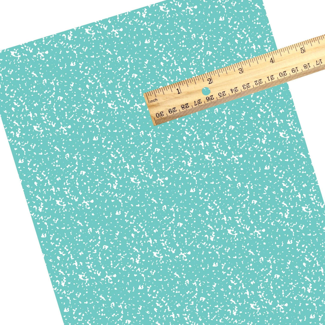 Pastel Aqua Composition Faux Leather Sheets