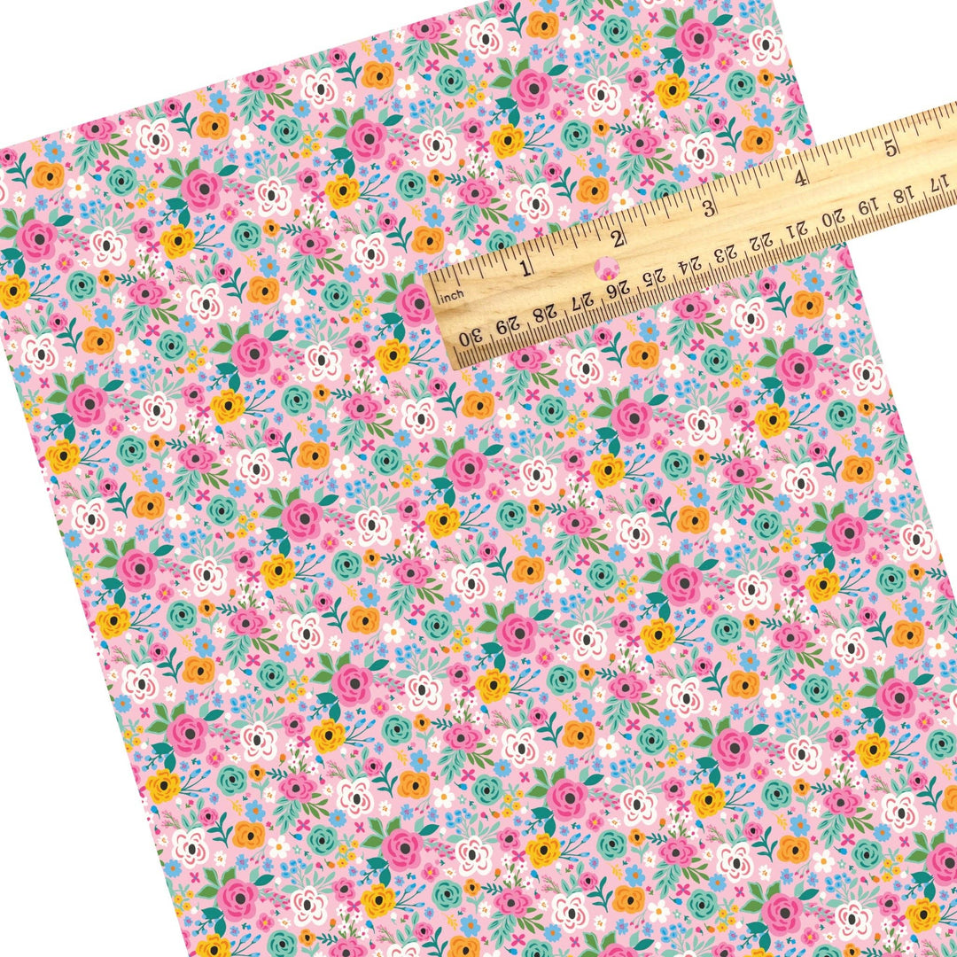 Aria Floral Faux Leather Sheets