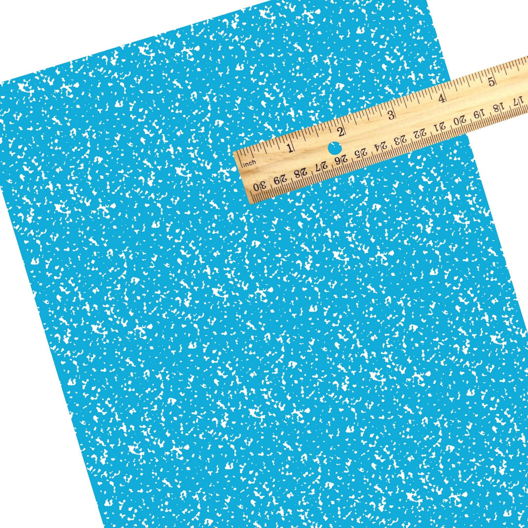 Baby Blue Composition Faux Leather Sheets