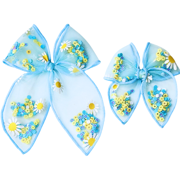 Pure Sunshine Shaker SAILOR  Hair Bow w/ Clip
