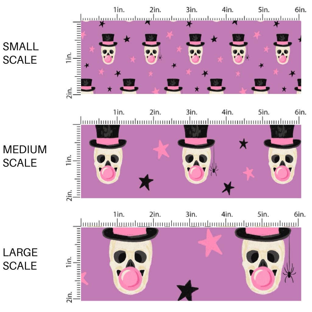 Spooky Bubbles Lavender Fabric By The Yard