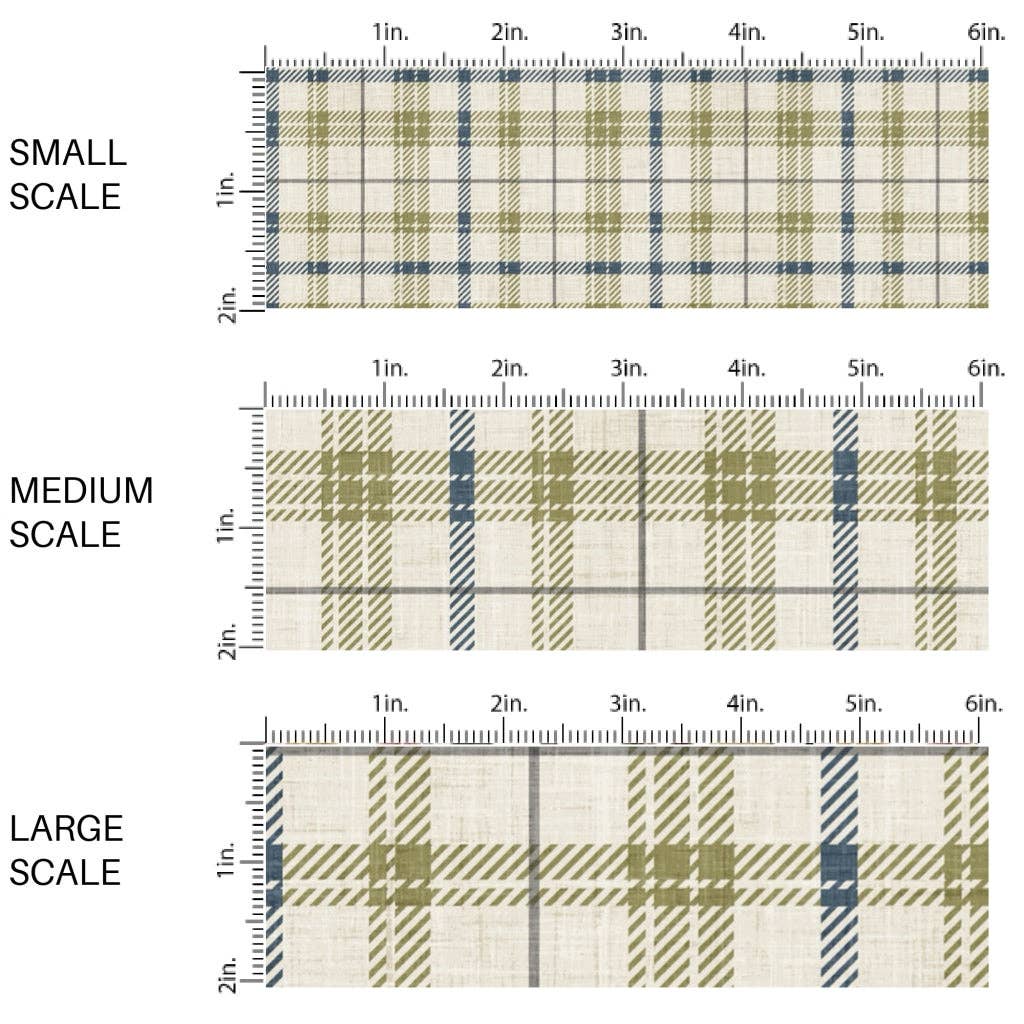 Flannel Fern Navy Fabric By The Yard