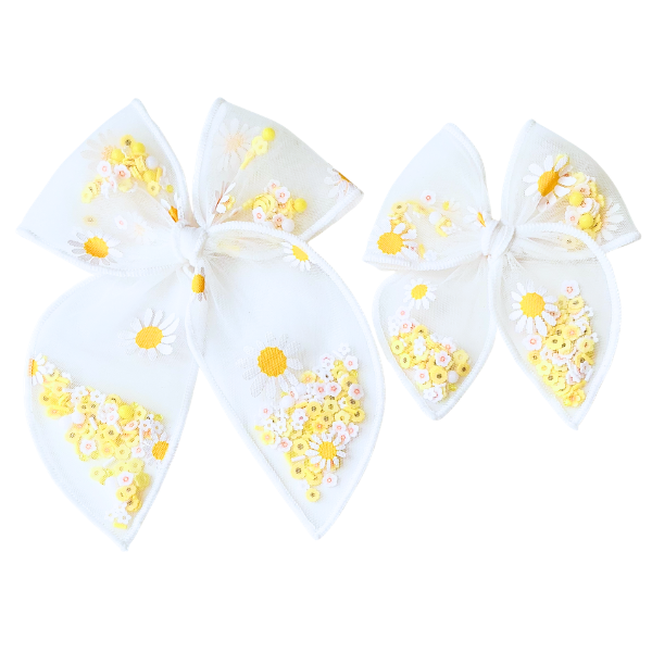 Pure Sunshine Shaker SAILOR  Hair Bow w/ Clip
