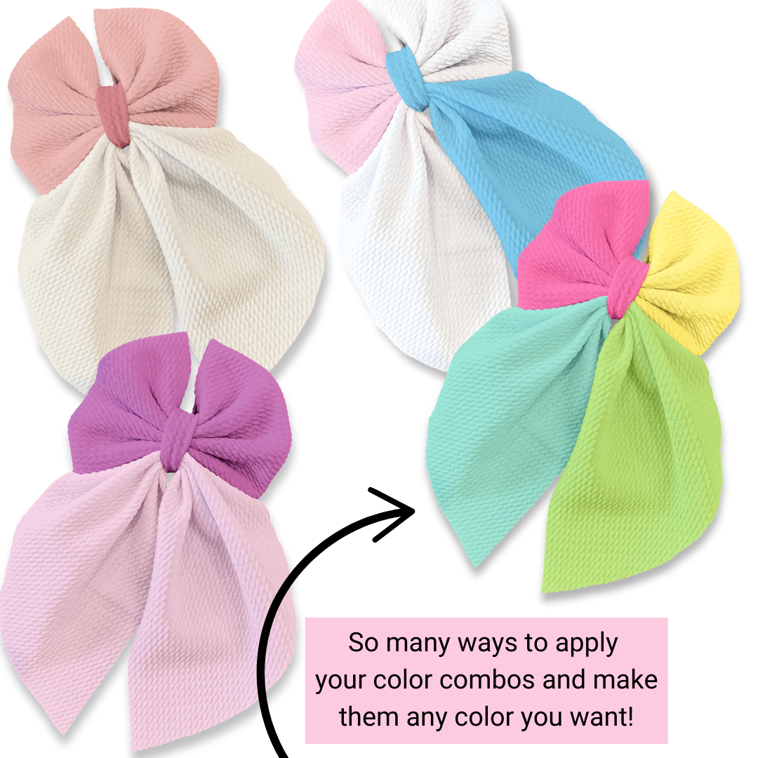 Design Your Flowy Sailor Fabric DIY Hair Bows