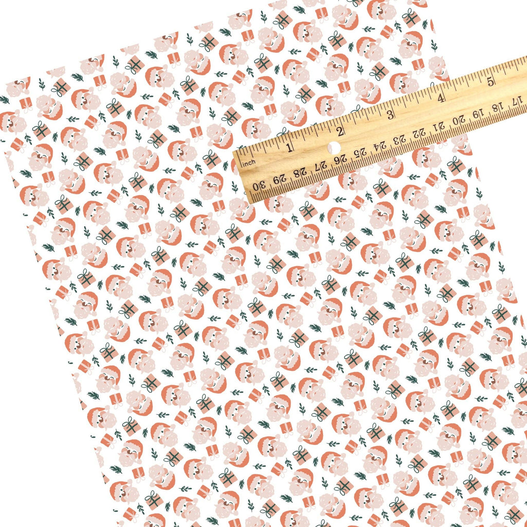 Retro St. Nick Faux Leather Sheets