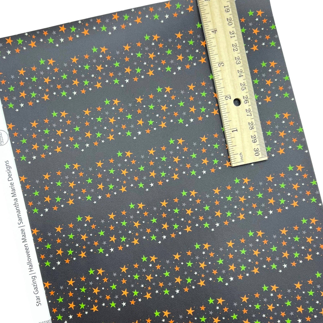 Halloween Maze Faux Leather Sheets