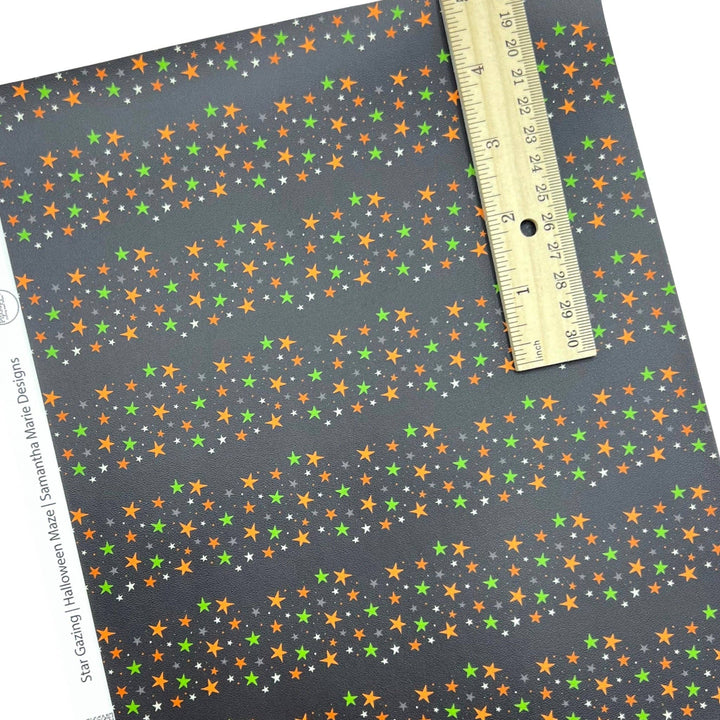 Halloween Maze Faux Leather Sheets
