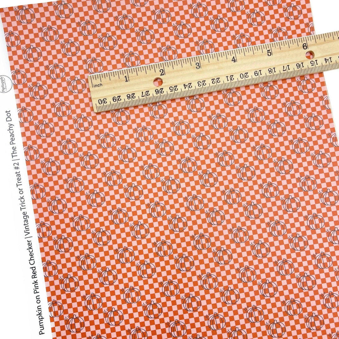 Vintage Trick Or Treat #2 | The Peachy Dot | Faux Leather Sheets