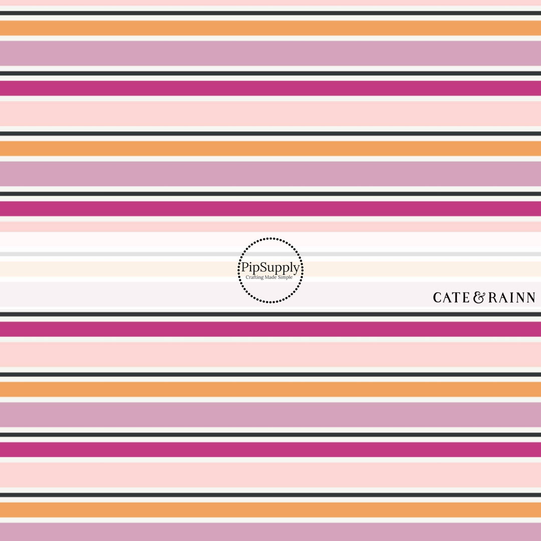 Spooky Scary Stripes Hair Bow Strips
