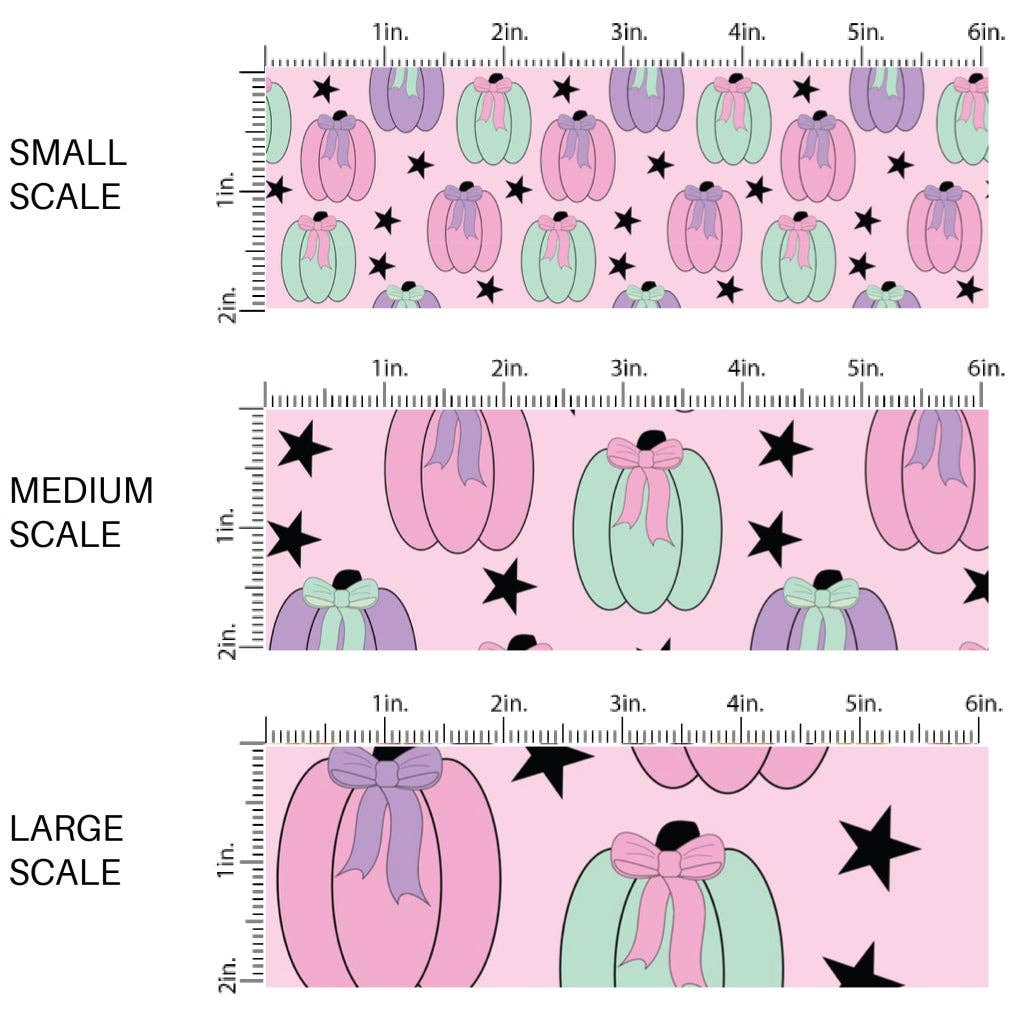 Pastel Pumpkins Fabric By The Yard