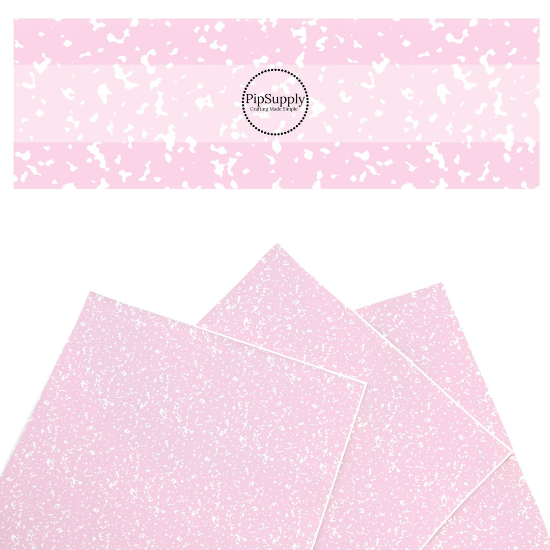 Baby Pink Composition Faux Leather Sheets