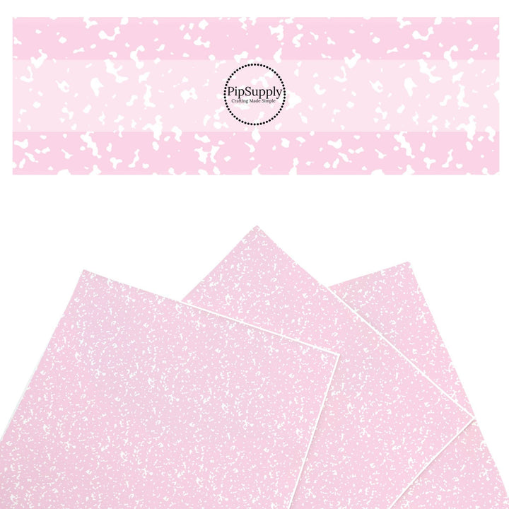 Baby Pink Composition Faux Leather Sheets