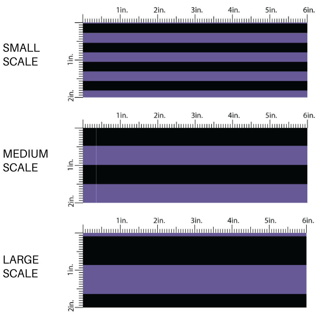 Purple Black Stripe Fabric By The Yard
