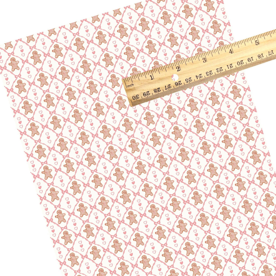 Gingerbread Lattice Faux Leather Sheets